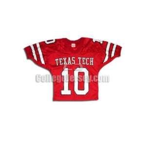   . 10 Game Used Texas Tech Fab Knit Football Jersey