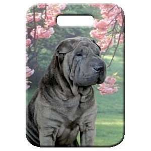  Set of 2 Chinese Shar Pei Luggage Tags 