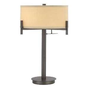  Contemporary Table Lamp with Beige Drum Shade: Home 