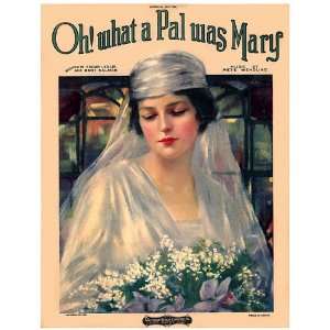   Greetings Card Sheet Music Oh What A Pal Was Mary: Home & Kitchen
