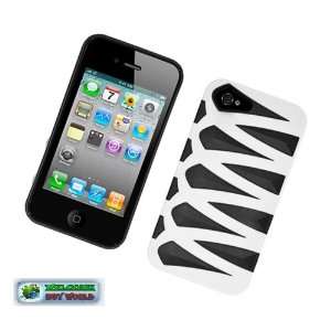  [Buy World] for Iphone 4 4s Fusion Case Black + White 