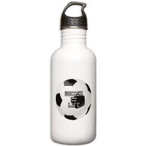    Stainless Water Bottle 1.0L Soccer Equals Life: Everything Else