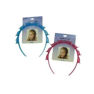  Girl& 039;s glitter twist and clip headband   Pack of 30 