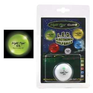 Night Flyer LED Electronic Golf Ball GREEN:  Sports 