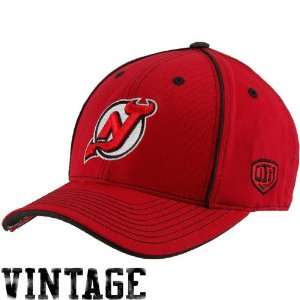   NHL Old Time Hockey New Jersey Devils Red Aster Adjustable Hat: Sports