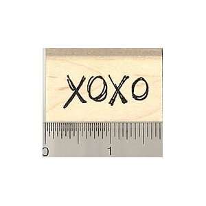  Xoxo Hugs and Kisses Rubber Stamp   Wood Mounted: Arts 