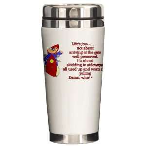  Lifes Journey Scooter Motorcycle Ceramic Travel Mug by 