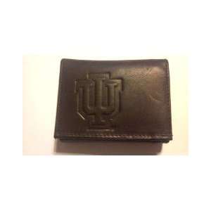  IU Indiana Hoosiers Chocolate Brown Leather Embossed 