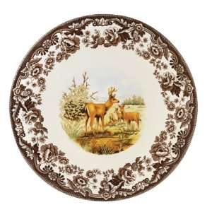   American Wildlife 15 Inch Cheese Plate, Mule Deer: Kitchen & Dining