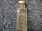 ANTIQUE HIRES ROOT BEER EXTRACT 3 OZ GLASS BOTTLE WITH LID