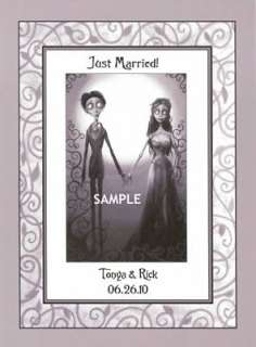 Corpse Bride JUST MARRIED Refrigerator Wedding Magnet  