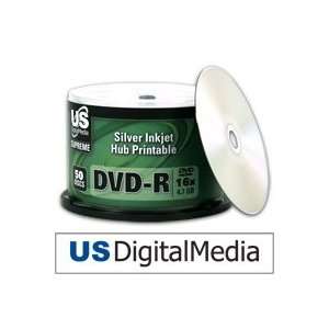    USDM Supreme DVD R Silver Inkjet Hub Printable 16x Electronics