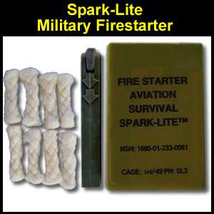 Spark Lite Military Edition Fire Starter & Tinder Quik  