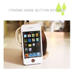  Happymori iPhone Home Button Stickers   C Type (Peach 