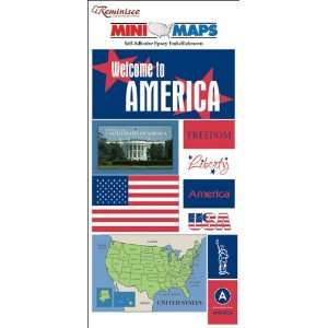  Reminisce Mini Maps, United States: Arts, Crafts & Sewing