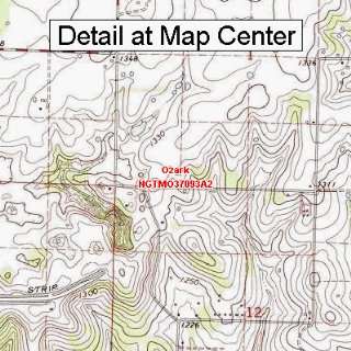 USGS Topographic Quadrangle Map   Ozark, Missouri (Folded/Waterproof 