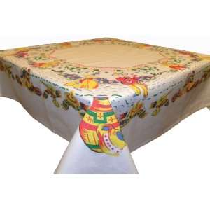 Retro 1940s Vintage Reproduction Mexican Fiesta tablecloth  