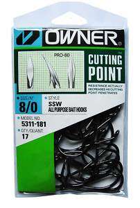 Owner 8/0 Pro Pack SSW Saltwater Fishing 17 Hooks Tuna  