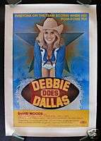 DEBBIE DOES DALLAS * 1SH ORIG MOVIE POSTER 1978 RATED X  