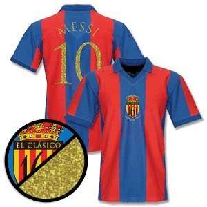  Barcelona El Clásico Retro Shirt (collared) + Messi 10 