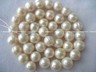 charming! AA 15 9 10mm white round freshwater pearl  