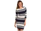 French Connection Jag Stripe 3/4 Sleeve Dress    