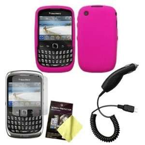   Screen Guard / Protector & Car Charger for BlackBerry Curve 3G 9300