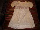 Vintage Doll Clothes Adorable Baby Doll Dress Polly Flanders Smocked 