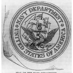   Seal, Navy Department,Eagle,Sailing ship,Washington,DC