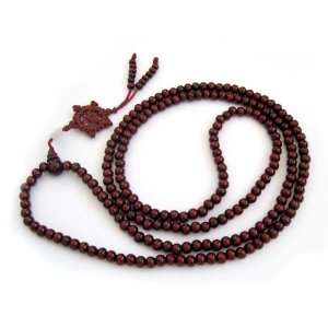   Wood Beads Tibetan Buddhist Prayer Japa Mala Necklace Wrist Bracelet