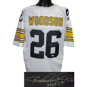 Rod Woodson signed Pittsburgh Steelers White Prostyle Jersey HOF 09 