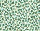 Quilt Quilting Fabric Textile Small Daisy Floral Teal Green Cotton New 