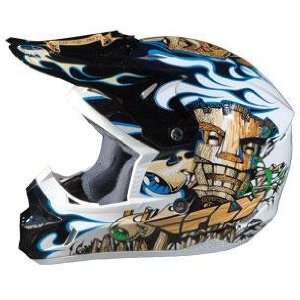 Fly Racing Kinetic Tiki Helmet , Size Segment: Youth, Color: White 