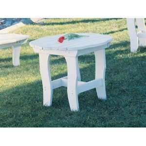   Chair Companion Series Wood 27 Round Patio End Table: Home & Kitchen