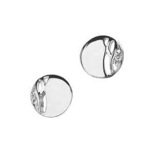   Hot Diamonds Arabesque Eclipse Disc Earrings, Sterling Silver: Jewelry