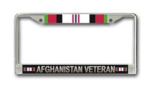 Army Afghanistan Afghan Veteran License Plate Frame  