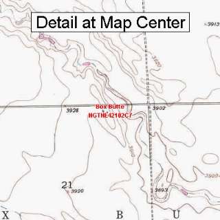  USGS Topographic Quadrangle Map   Box Butte, Nebraska 