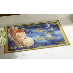   Holiday Christmas Blessing Inspirational Accent Rug By Collections Etc