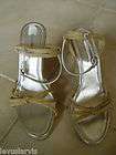Charlotte Russe Natural Jute and Silver Wedge Sandal 8B $49.99 New