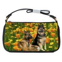 German Shepherd Dog Puppy Leather Shoulder Handbags Bag  