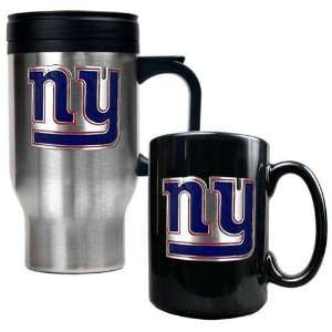  New York Giants NFL Travel Mug & Ceramic Mug Set   Primary 