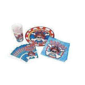 Pirate Party Plate, Napkins, Cups Set (40 pc)  