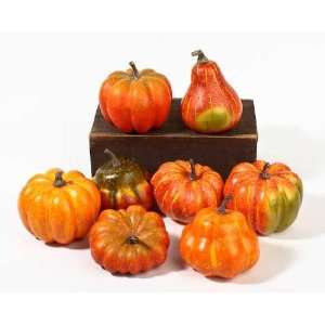   Autumn Harvest Pumpkins & Gourds   Package of 7: Home & Kitchen