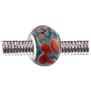  Pandora Style Charm Bead (Z69) Murano Lampwork Glass (14mm 