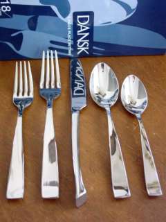 Dansk Stainless PRECISION 5 Piece Place Setting   NEW  