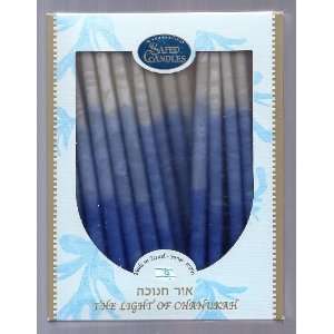  TriColor Blue & White Chanukah Candles