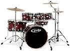PDP X7 Series Maple Red Black Sparkle Burst Drum Shell Pack