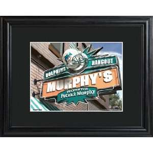  Miami Dolpjons Pub Sign with Wood Frame 