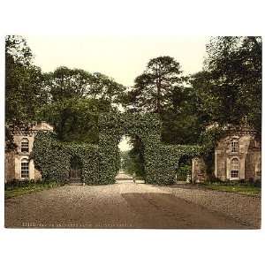  Eglington Castle,entrance gates,Irvine,Scotland,c1895 