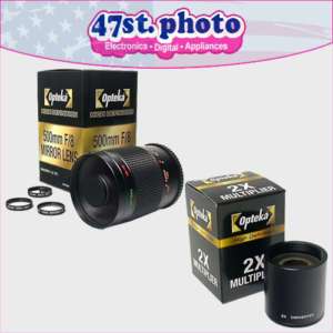 500 1000mm Telephoto Lens f Sony A33 A55 A230 A290 A330  